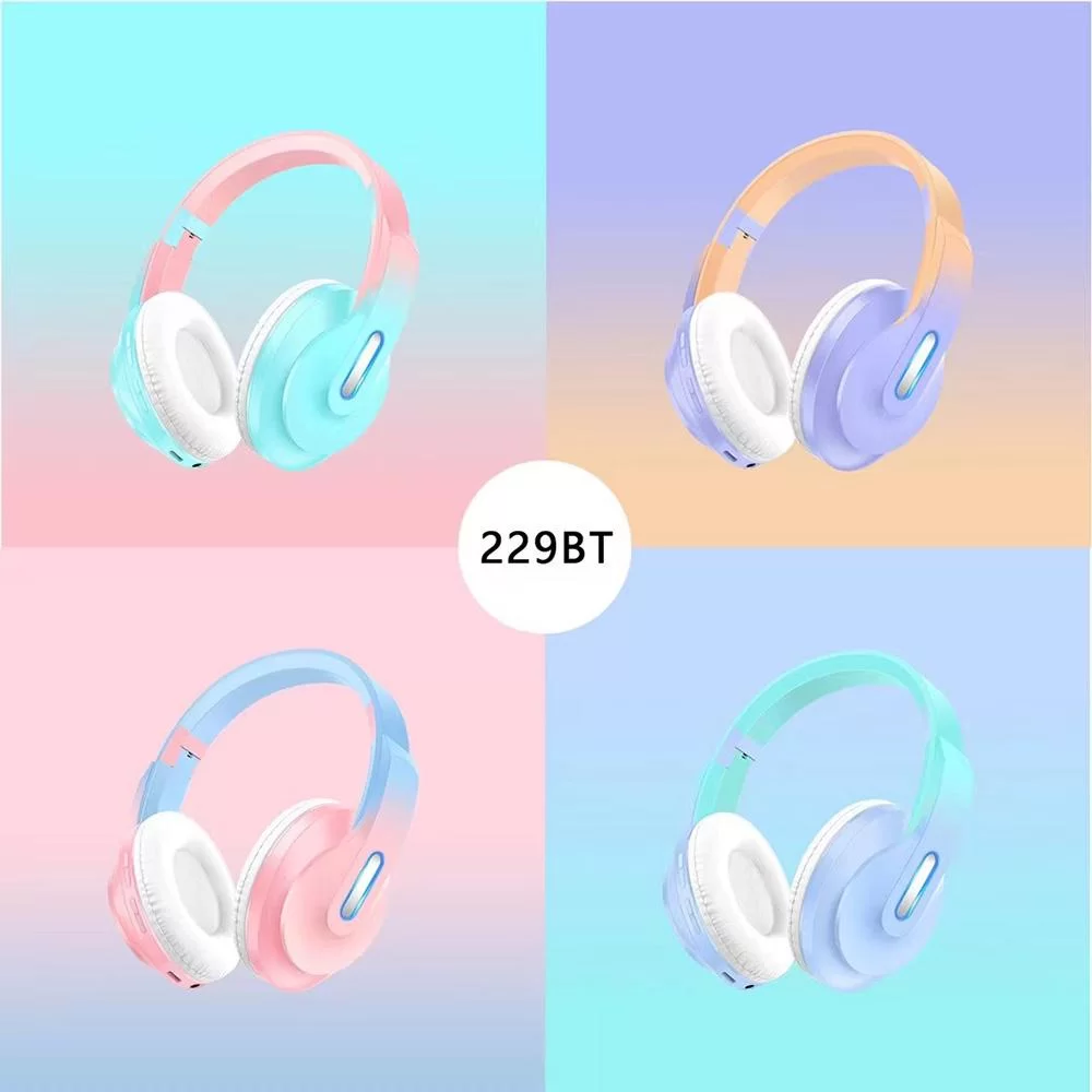 Bluetooth наушники XY-229BT- оранжевый