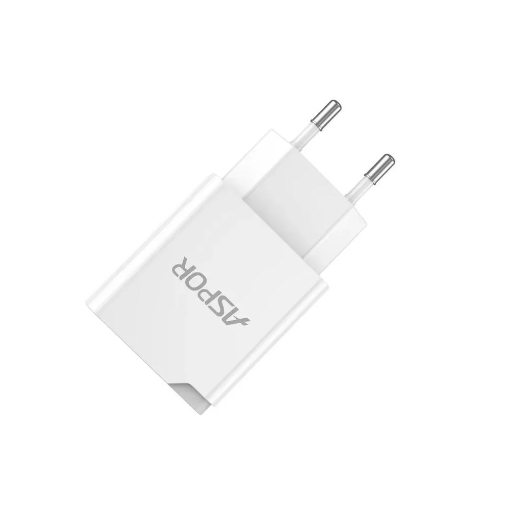 Сетевое зарядное устройство Aspor A827 IQ (USB/2.4A)- белый
