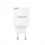 Сетевое зарядное устройство Aspor A827 IQ (USB/2.4A)- белый
