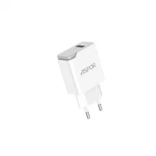 Сетевое зарядное устройство Aspor A827 IQ (USB/2.4A)- белый