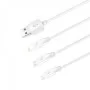 Кабель Hoco X1 Rapid charging 3в1 (Lightning/micro USB/Type-C) 1м- белый