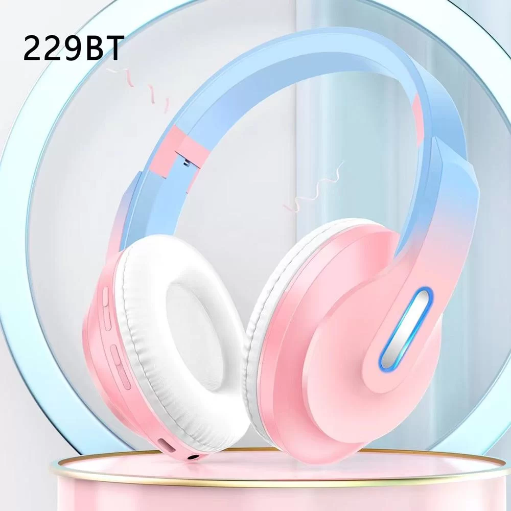 Bluetooth наушники XY-229BT- розовый