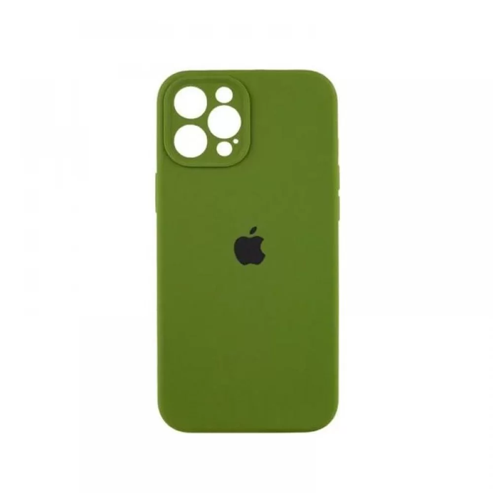 Чехол накладка Silicone Case Full Camera Protection для iPhone 13 Pro Max- army green