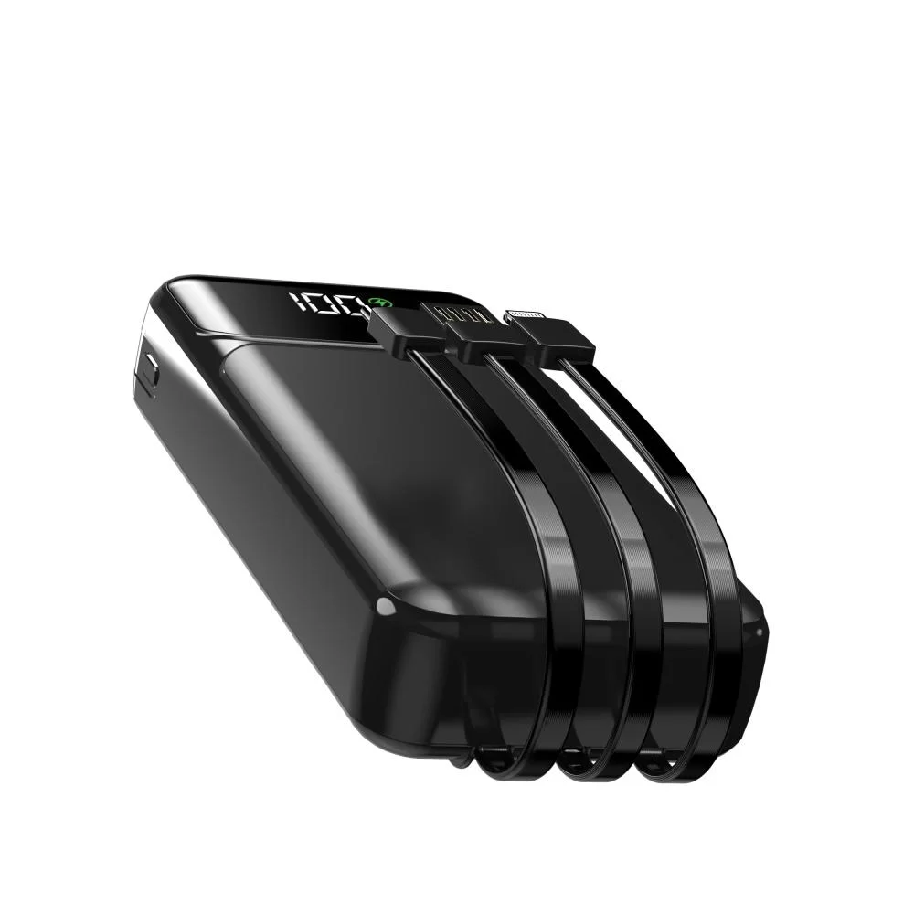 Портативное зарядное устройство Aspor A316 Fast Charge 20000 mAh (USB-C/USB/Type-C/Lightning/22.5W)- черный