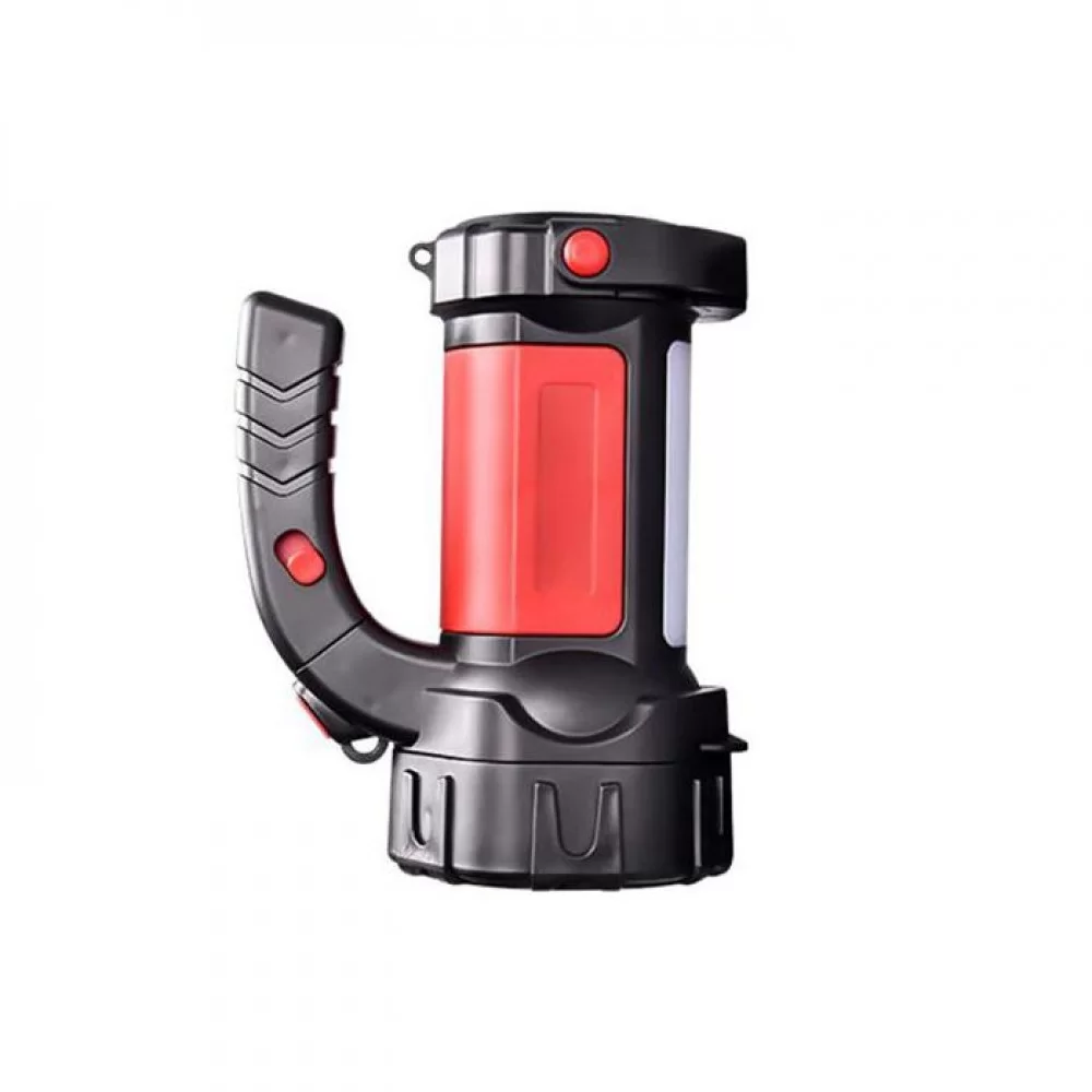Ручной аккумуляторный фонарь T80C-5W + COB-красный- черный