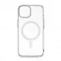 Чехол накладка Silicone Clear Case Full MagSafe для iPhone 14- clear