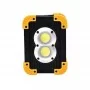 Прожектор светодиодный L802-20W-2COB+1W + PowerBank- черный-желтый
