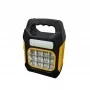 Портативный мультифункциональный фонарь JY-978D + 2COB + солнечная панель + аккумулятор Li-Ion- желтый-черный