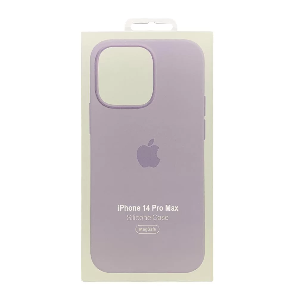 Чехол накладка Silicone Case Full with Magsafe для Apple iPhone 14 Pro Max- Lilac