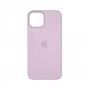 Чехол накладка Silicone Case Full with Magsafe для Apple iPhone 14 Pro- Chalk Pink