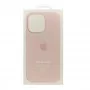 Чехол накладка Silicone Case Full with Magsafe для Apple iPhone 14 Pro- Chalk Pink