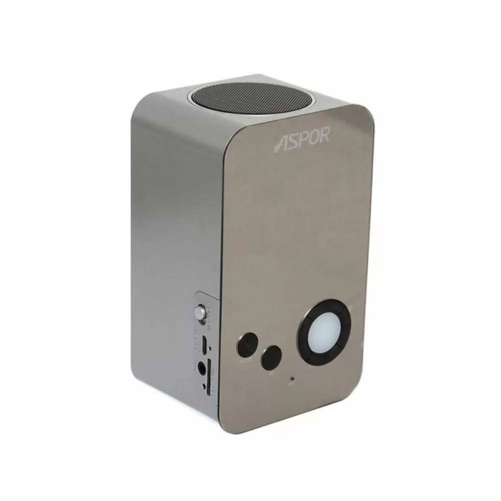 Bluetooth колонка Aspor A658 вертикальная- серебро