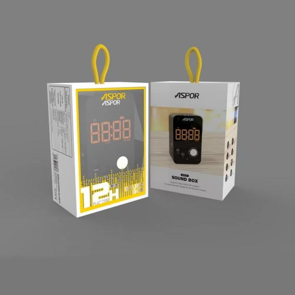 Bluetooth колонка Aspor A658 вертикальная- серебро