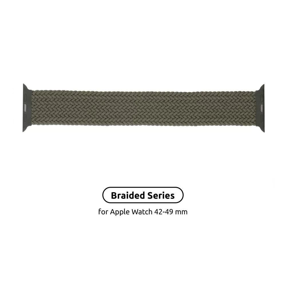 Ремінець ArmorStandart Braided Solo Loop для Apple Watch 42/44/45/49mm Inverness Green Size 10 (172 mm) (ARM58077)