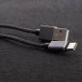 Кабель Aspor A133 Nylon USB – Type-C 2.4A/1.2м- черный