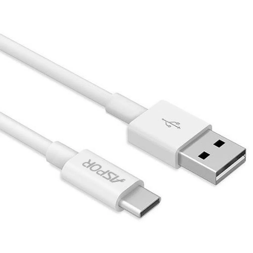 Кабель Aspor A107 Eco USB – Type-C 2.1A/1.2м- белый