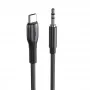 AUX кабель Aspor A233 (3.5мм to Type-C/1,2м)- черный