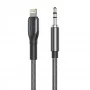 AUX кабель Aspor A232 (3.5мм to Lightning/1.2м)- черный