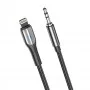 AUX кабель Aspor A232 (3.5мм to Lightning/1.2м)- черный