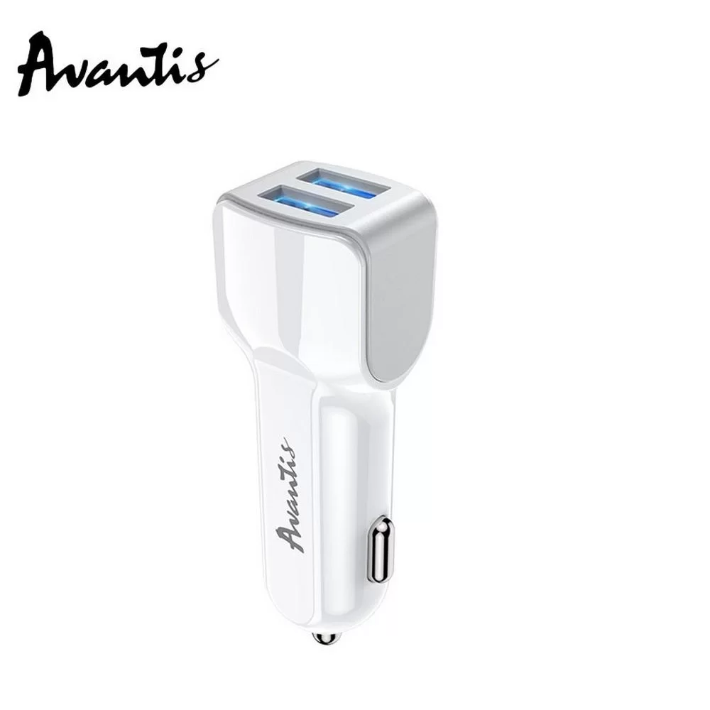 Автомобильное зарядное устройство Avantis A910 Grand style (2USB/2.4A)- белый
