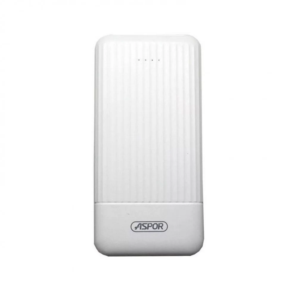 Портативное зарядное устройство Aspor A323 10000 mAh (Micro/Type-C/2USB/2.4A/2.4A)- белый