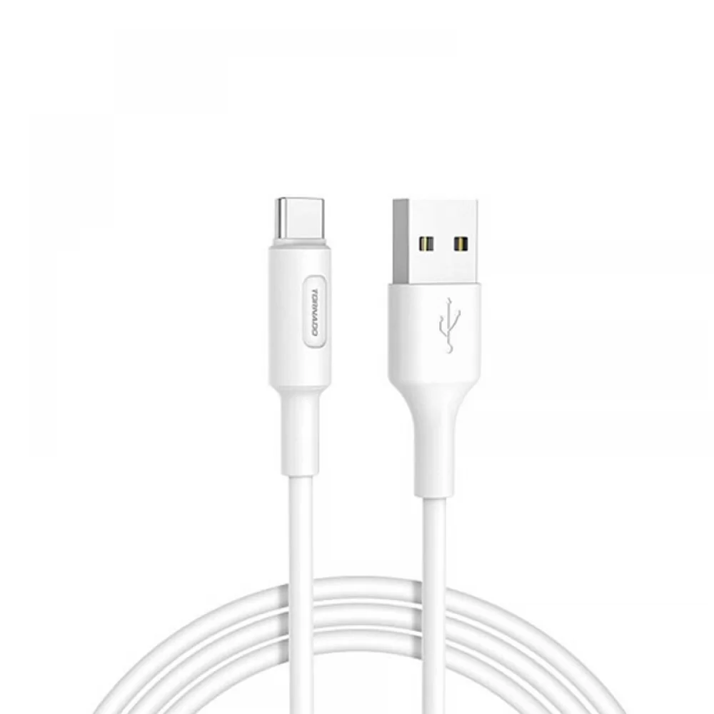 Кабель Tornado TX8 USB – Type-C (3A/1м)- белый