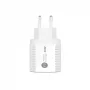 Сетевое зарядное устройство Aspor PD002 Premium Series (USB-C/USB QC 3.0/PD 20W) + кабель USB – Lightning- белый