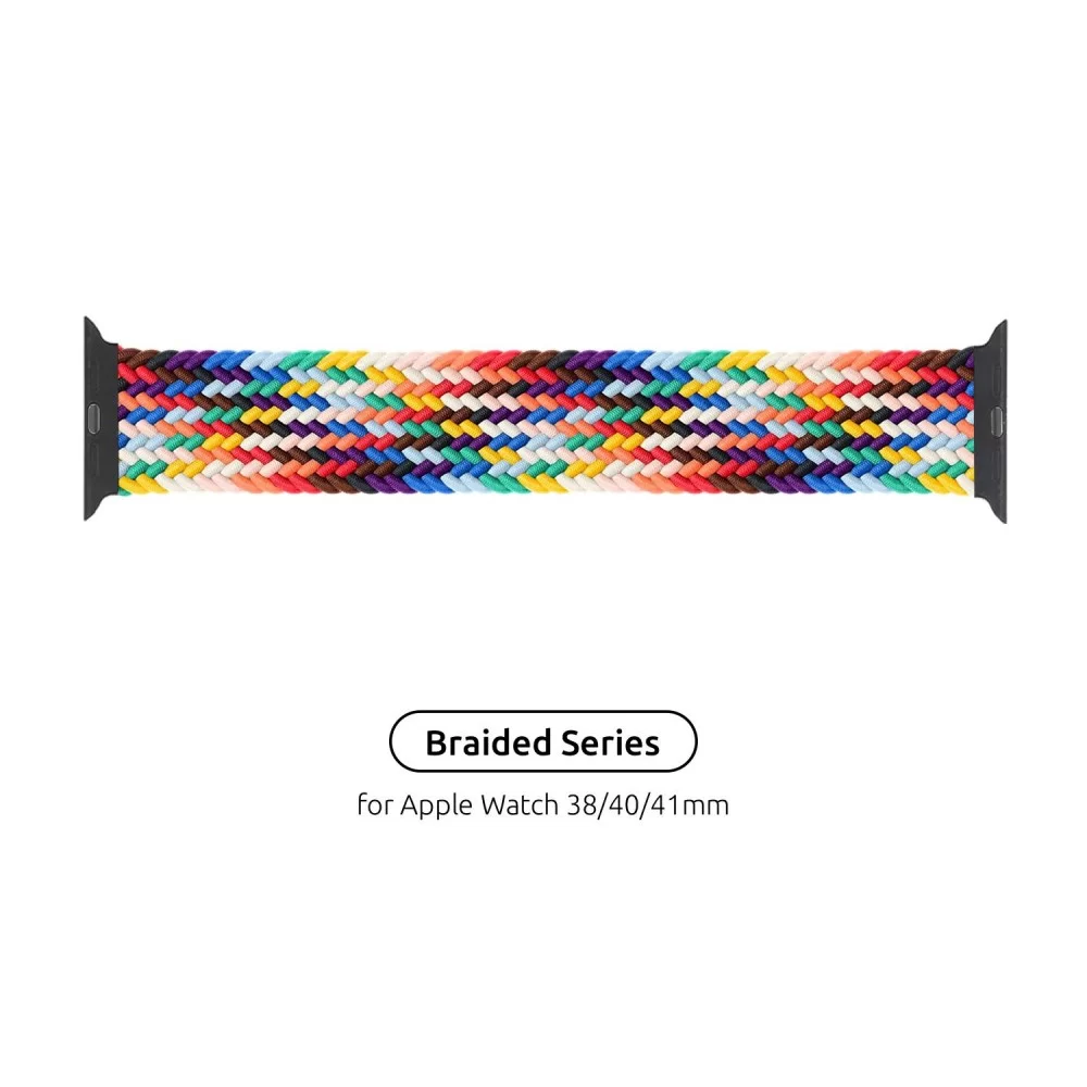Ремінець ArmorStandart Braided Solo Loop для Apple Watch 38/40/41mm Pride Edition Size 2 (120 mm) (ARM64933)