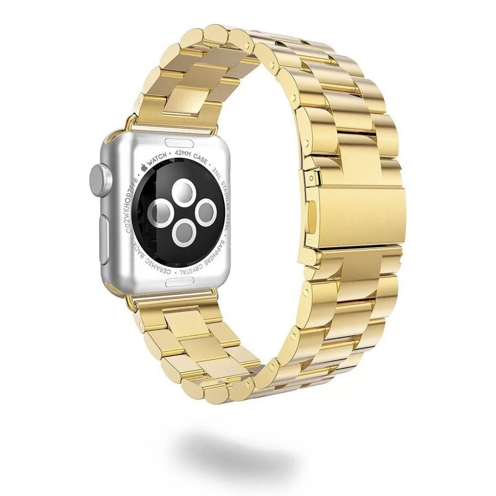 Металлический ремешок STR 3-Bead Metal Band for Apple Watch 38/40/41 mm - Silver