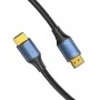 Кабель Vention Cotton Braided HDMI-A Male to Male HD v2.1 Cable 8K 5M Blue Aluminum Alloy Type (ALGLJ) (ALGLJ)