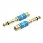 Адаптер Vention 6.35mm Male to RCA Female Audio Adapter Blue Aluminum Alloy Type (VDD-C03) (VDD-C03)
