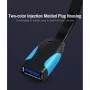 Кабель Подовжувач Flat USB3.0 Extension Cable 1M Black (VAS-A13-B100) (VAS-A13-B100)