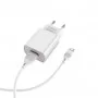Мережевий зарядний пристрій BOROFONE BA20A Sharp single port charger set(Micro) White (BA20AMW)