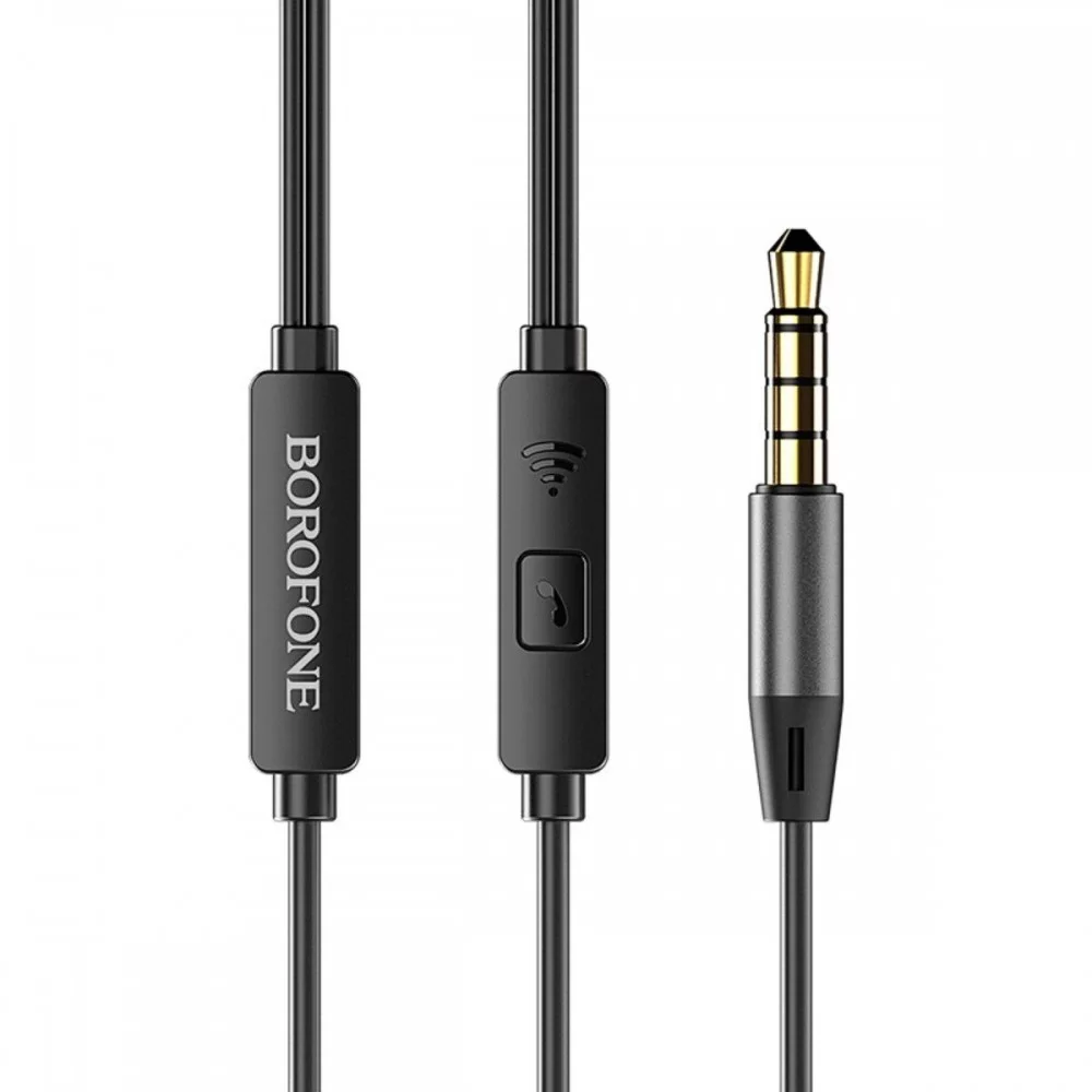 Навушники BOROFONE BM29 Sound edge universal earphones with mic Black (BM29B)