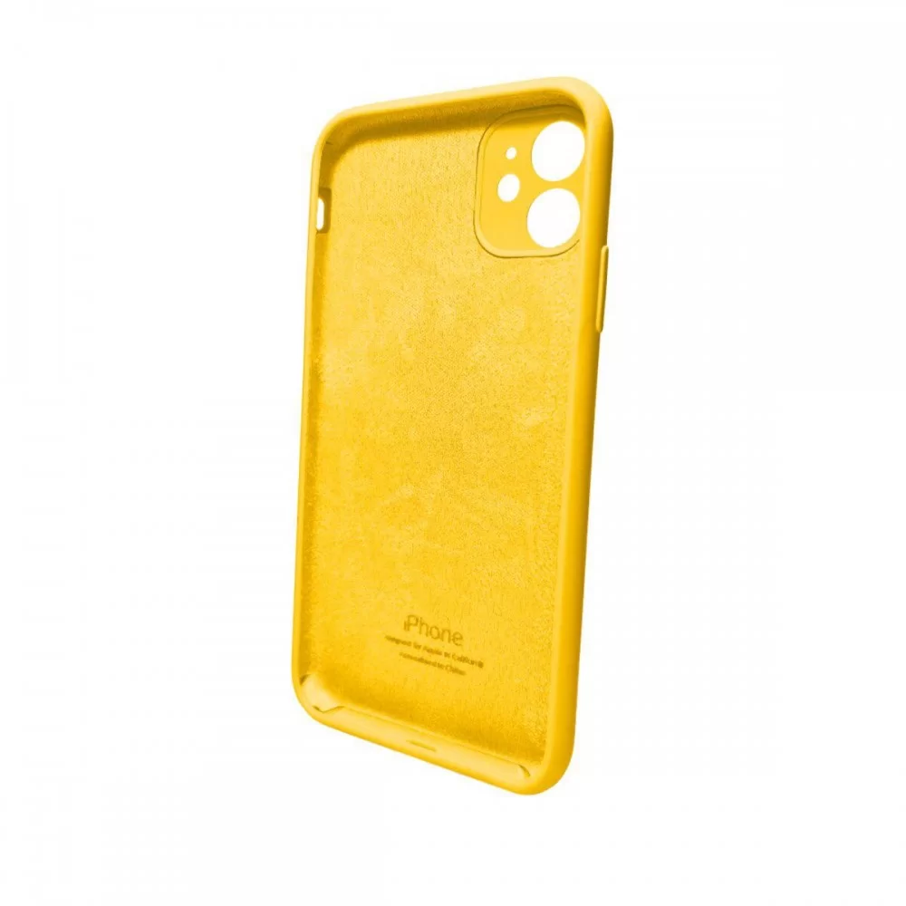 Чохол для смартфона Silicone Full Case AA Camera Protect for Apple iPhone 11 Pro Max кругл 56,Sunny Yellow (FullAAKPi11PM-56)