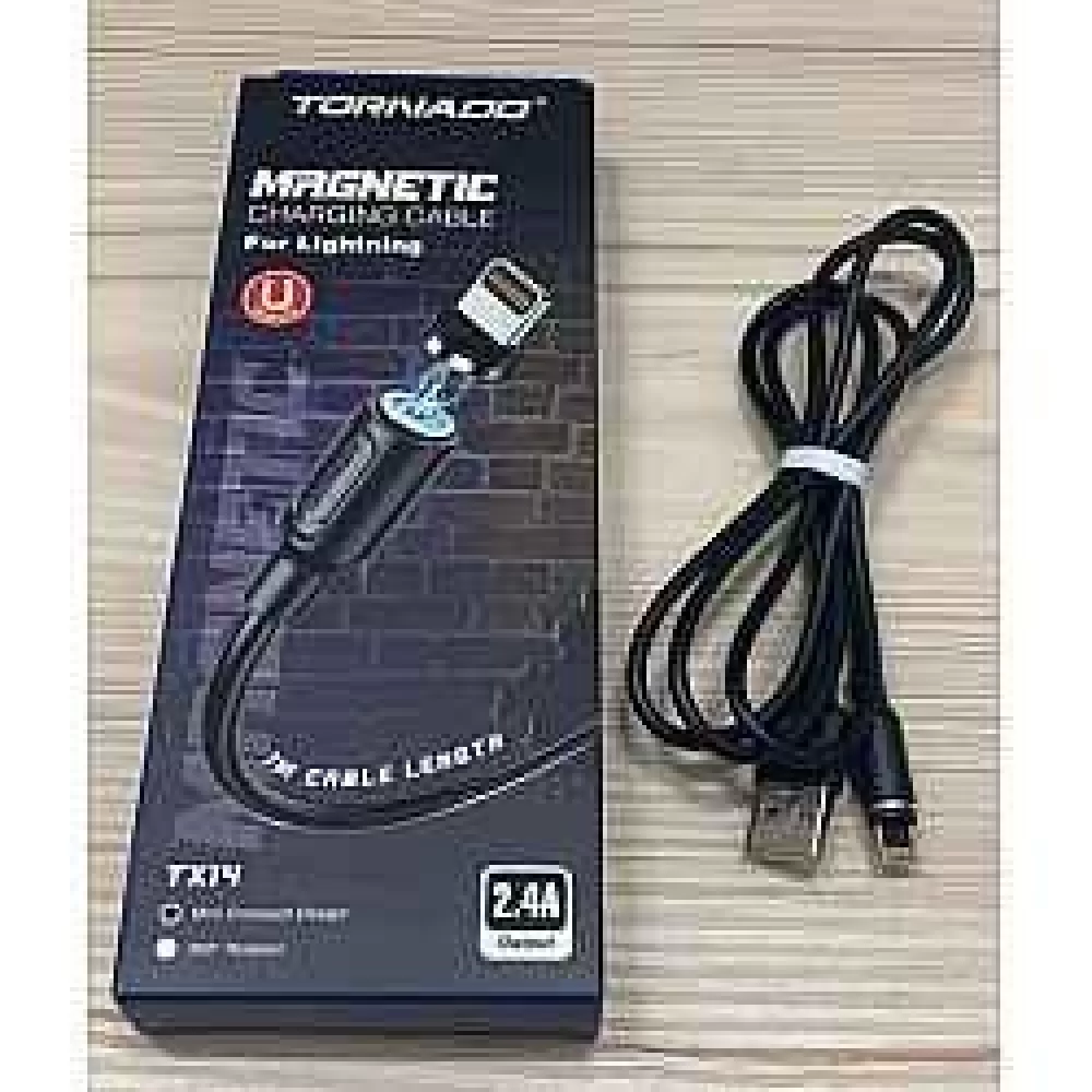 USB Cable TORNADO TX14 Magnetic Lightning 2.4A/1m