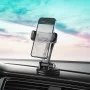 Тримач для мобільного HOCO CA111 pull clip suction cup car holder Black Metal Gray (6931474767196)