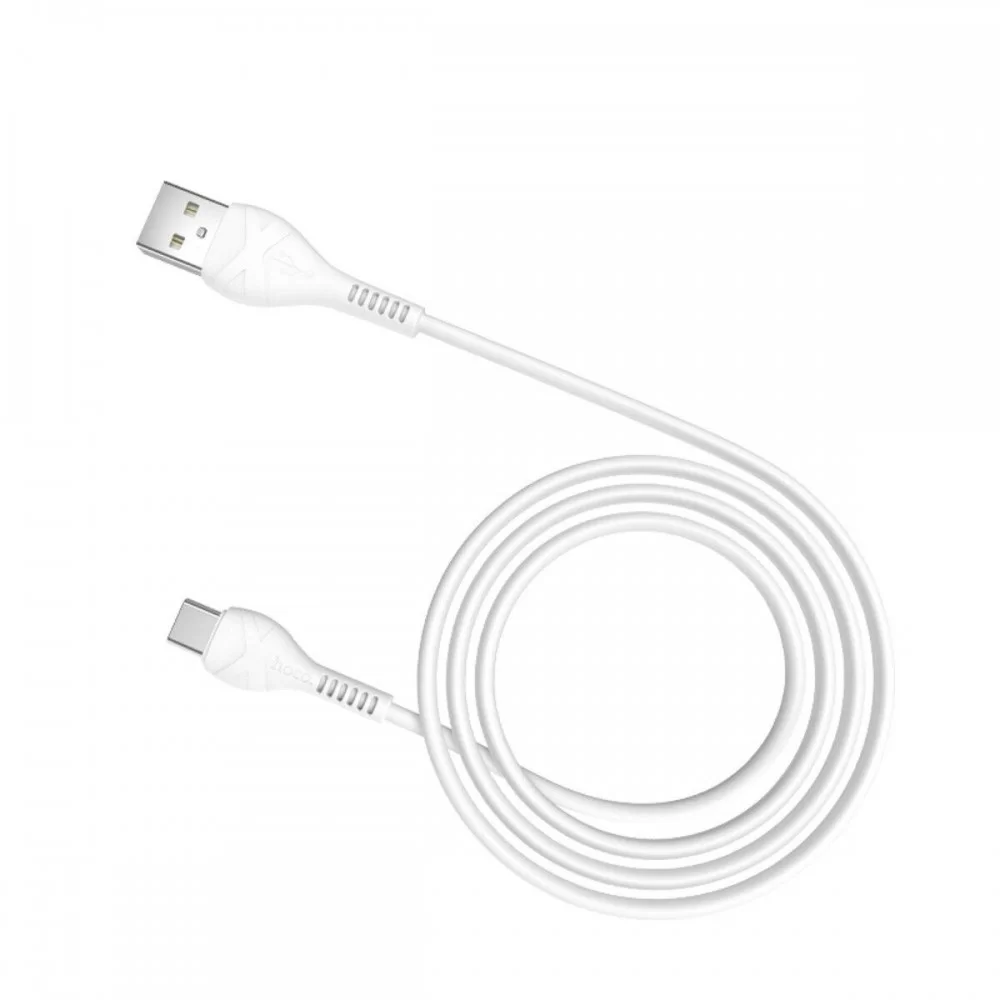 Кабель HOCO X37 USB to Type-C 3A, 1m, PVC, PVC connectors, White (6931474710512)