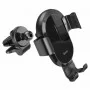 Тримач для мобiльного з БЗП HOCO CA105 Guide three-axis linkage wireless charging car holder Black (6931474762443)