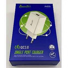 Мережевий Зарядний Пристрій Avantis A425 1USB QC 3.0