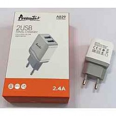 Мережевий Зарядний Пристрій Avantis A829 2USB