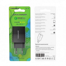 Сетевое Зарядное Устройство TORNADO TD-15 (1USB QC3.0)