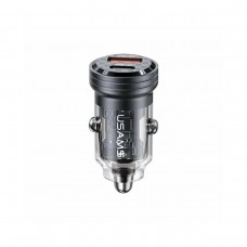АЗП Usams US-CC175 C35 45W Aluminum Alloy Transparent A+C Mini Car Charger (CC175CC01)