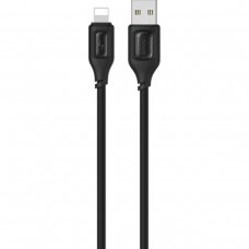 Кабель Usams US-SJ618 2.4A Lightning Charging & Data Cable -- Moe Series 1m Black (SJ618USB01)