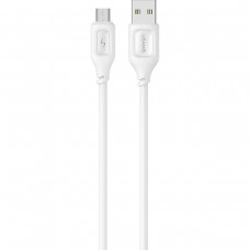 Кабель Usams US-SJ620 Micro Charging & Data Cable -- Moe Series 1m White (SJ620USB02)