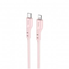 Кабель HOCO X97 Crystal color PD silicone charging data cable iP light pink (6931474799784)