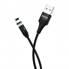 Кабель HOCO U76 Fresh magnetic charging cable for iP Black (6931474716705)