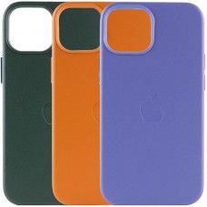 Шкіряний чохол Leather Case (AAA) with MagSafe для Apple iPhone 14 (6.1