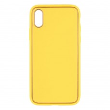 Чохол Leather Gold with Frame without Logo для iPhone X/Xs