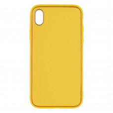 Чохол Leather Gold with Frame without Logo для iPhone Xr